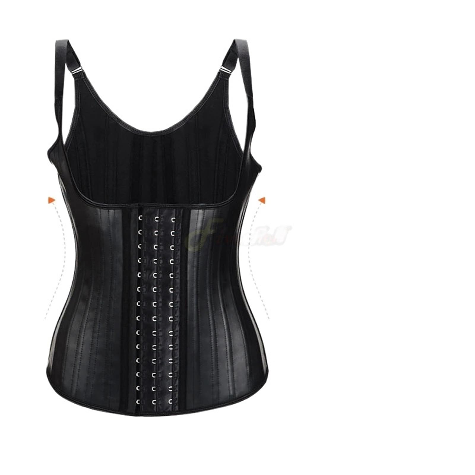 Fajas Reductoras Mujer Body de Mujer, Moldeador de Cuerpo, corsé con Tirantes, Ropa Moldeadora, Chaleco Deportivo Moldeador(Black,XS)