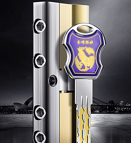 Zamek cylindryczny, Zamek mosiężny klasy C, cylinder 54, 12 kluczy, podwójne frezowanie, 32 ścieżki, 8 gniazd, zabezpieczenie antywłamaniowe i techniczne(80mm 32.5mm 47.5mm)