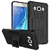 Galaxy J5 2016 Case,Mama Mouth Shockproof Heavy Duty Combo Hybrid Rugged Dual Layer Grip Cover with Kickstand for Samsung Galaxy J5 J510 2016 Smartphone(with 4 in 1 Packaged),Black