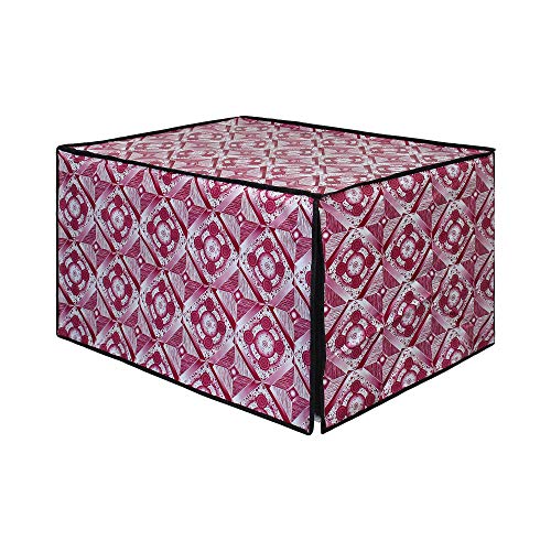 Image of DREAM KING Stylish Design & Printed Microwave Oven Cover Full Closure |waterproof & Dustproof Oven Cover Suitable for All Models - Multicolour SA55