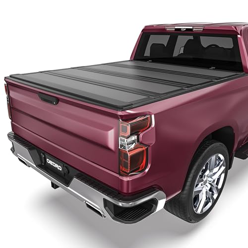 Image of OEDRO Low-Profile Hard Quad-Fold Tonneau Cover for 2020-2026 Silverado 6.9'