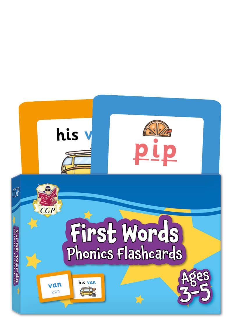 Coordination Group Publications Ltd (CGP) First Words Phonics Flashcards for Ages 3-5
