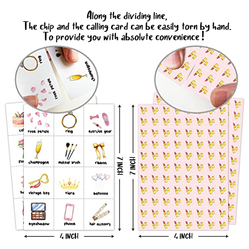 Rlcnot Floral Bridal Shower Bingo Game, 24 Players Bingo Game, For Wedding Shower Party, Engagement Bachelorette Party, Reception Activity Supplies - 002 #TOP2