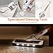 Cordless Vacuum Cleaner, Womow W9 Stick Vacuum Cleaner, 16000pa Powerful Suction, 300W Brushless Motor, Lightweight 2 in 1 Handheld Vacuum with HEPA Filter LED Power Brush for Pet Hair