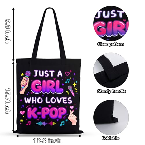 Bolsa tote de lona para fans de K-Pop miniatura 4