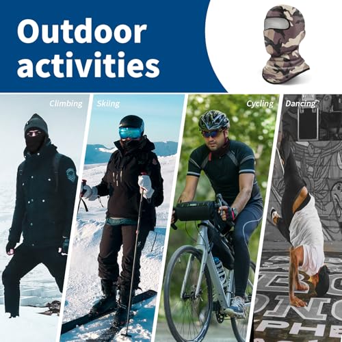 Image of YESLIFE Balaclava Ski Mask for Men and Women, Winter Face Mask, Shiesty for Skiing, Snowboarding & Motorcycle