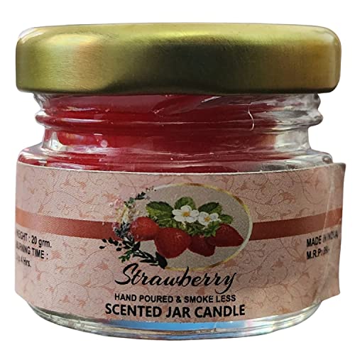 Image of Mini Jar Paraffin Wax Candles Perfect for Decoration of Dinner, Wedding Parties, Church, Spa, Restaurant, Smokeless Dripless Long Lasting(Set of 5 - Burn Time: 6 Hr)