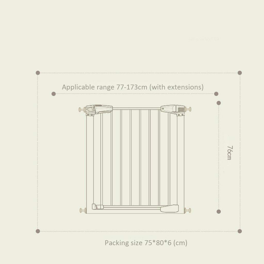 Generic Pet Petpens Safety Bramy Niemowląt Brama Bezpieczeństwa Metalowa, Auto Bezpieczeństwo Brama Brama, Bardzo Wysoka I Szeroka Brama Dziecięca Dla Domu, Schodów, Drzwiami Schodami/123-127Cm