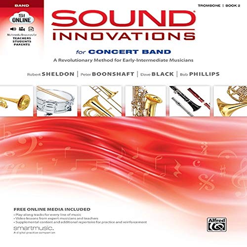 Alfred #00-34560 Sound Innovations for Concert Band, Book 2 (Trombone Book & Online Media)