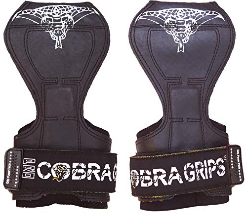 Image of Cobra Grips Weight Lifting Gloves with Adjustable Neoprene Padded Wrist Wraps - Heavy Duty Alternative to Power Lifting Hooks for Deadlifts