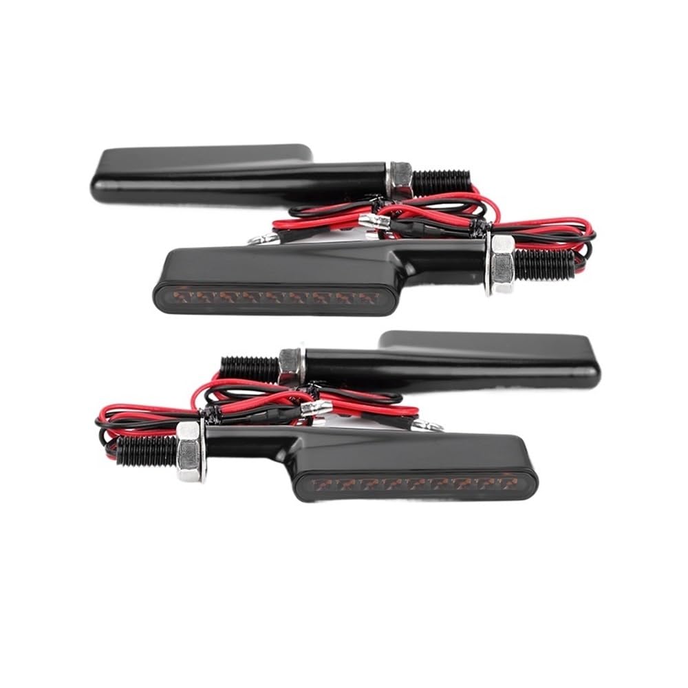 Indicateurs de Moto Clignotants De Moto À 9 LED, Lampes Indicateurs En Métal Ambre, Lampe De Signalisation Pour Moto Tout-terrain, Double Sport, Accessoires 12V