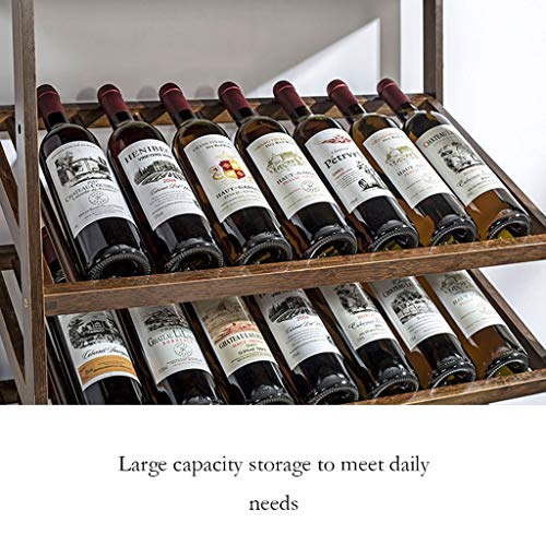 Soporte para botellas de vino multi-capa con gabinete de pared miniatura 4