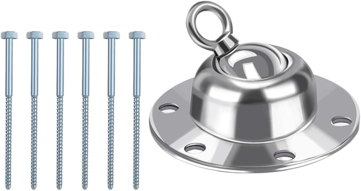 ARTIBETTER Dog Ground Anchor Metal Stakes for Large Dogs 360° Rotatable Heavy-Duty Rust-Resistant Outdoor Tie-Out Stake Set for Secure Pet Leashing