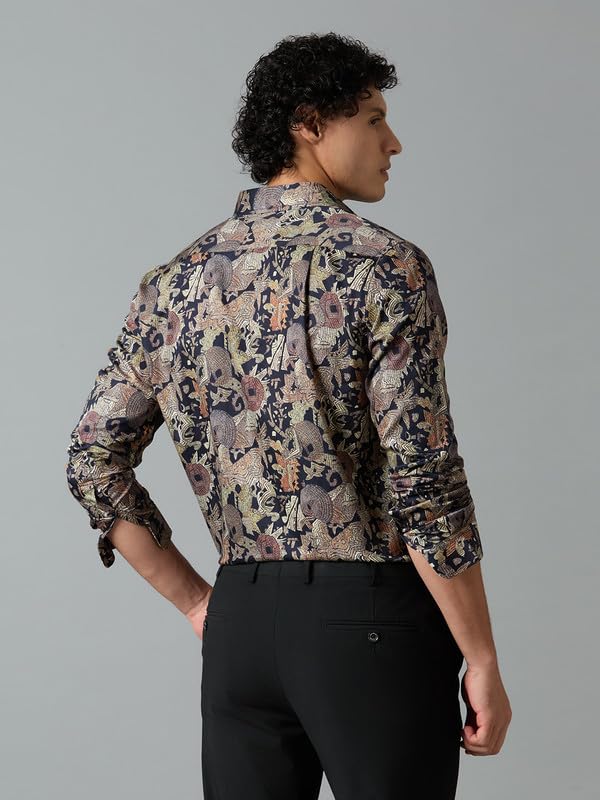 Image of MARK & ALBERT Men's Slim Fit Cotton Formal Shirt