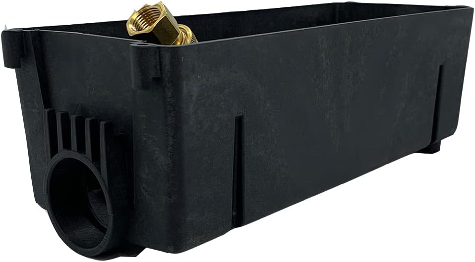 Burnaby Manufacturing Ltd Wood Deck Versatile Gas Plug, 1/2" NPT Inlet, 3/8" Quick Disconnect Outlet, Anodized Aluminum Black Door (Anodized Aluminum Door)