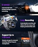 VANTRUE S1 Pro 1CH 2,7K 60 FPS Ukryta kamera Dashcam 5 GHz WiFi ADAS, STARVIS 2 Platepix Tryb nocny, przednia kamera samochodowa, sterowanie głosowe, GPS, 15 sekund Tryb parkowania bufora wstępnego