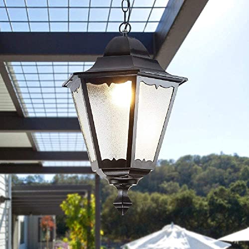 Lustre hexagonal vintage E27 suspension lanterne rétro IP65 - 6