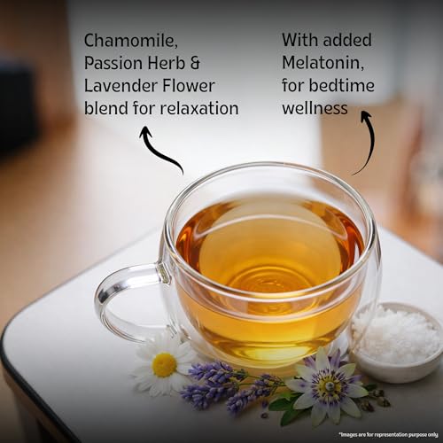 Image of TE-A-ME Melatonin Chamomile 25 Tea Bags | Chamomile Tea | Harbal Tea | Pack of 3 | Total 75 Tea Bags