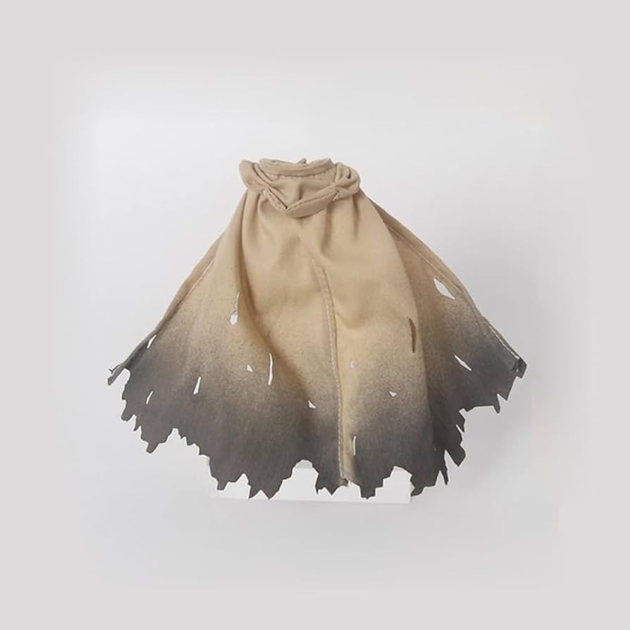 Amazon.com: nyyuqi 1/12 Scale Wired Battle Damaged Cloak Cape