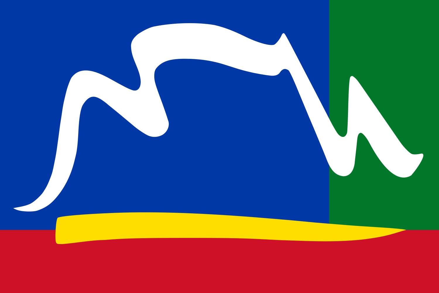 Drapeau Cape Town 1997-2003 grand format paysage 1.35m² anti-froissement