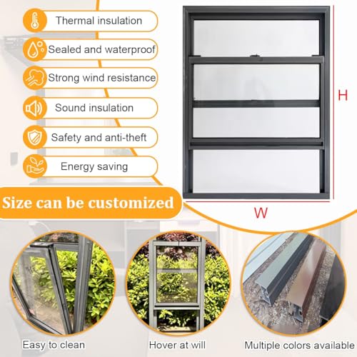 Ventanas correderas de aluminio para gallineros e invernaderos caseros 5