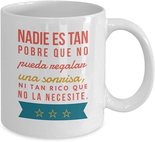 Miniatura 6 de Taza Cafe Sonrisa Vaso, taza de café divertidas, tazas personalizadas, taza de café inspiradoras, taza con mensajes positivos., 11onza