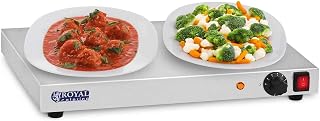 Royal Catering - Warmhalteplate Heizplatte Speisenwärmer (250 W, Edelstahl, Breite 50 cm)