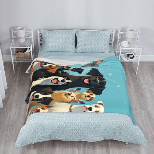 Couverture en flanelle de qualité supérieure motif chiens - 7