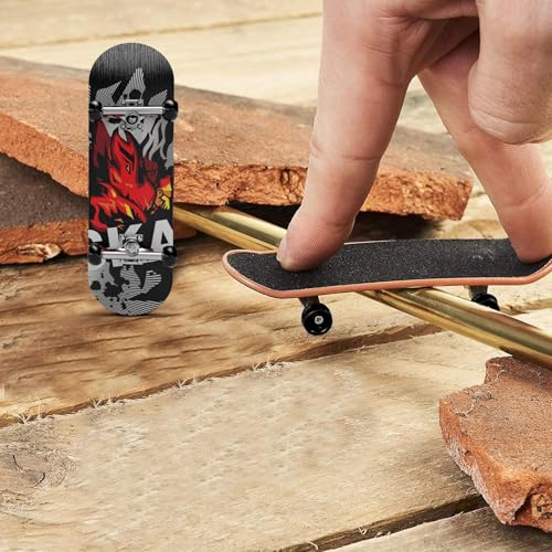 Finger Skateboard Toy, Mini Skateboard Fingerboards, Finger Skateboards Wooden, Tiny Skateboards Fingerboard, Fingers Toys For Girls Boys Gift Fingers Movement Training & Fun Play