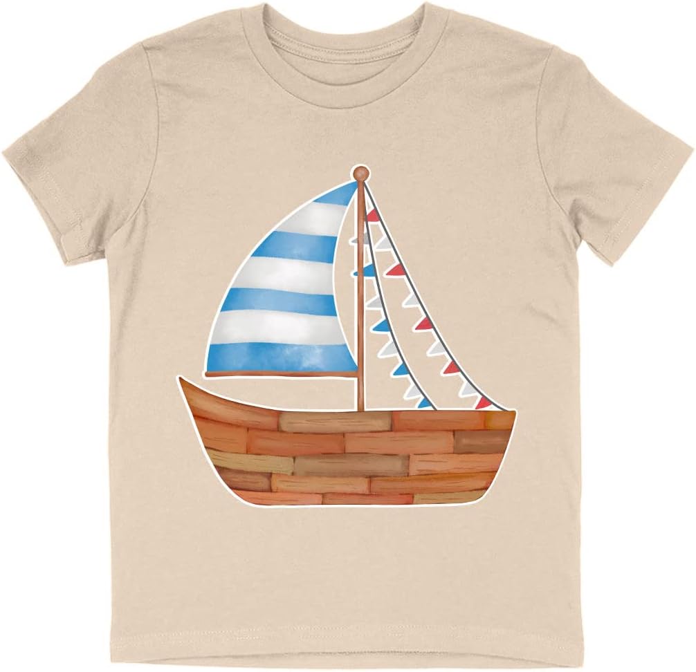 Sailing Ship Kids' T-Shirt - Unique T-Shirt - Ship Tee Shirt for Kids