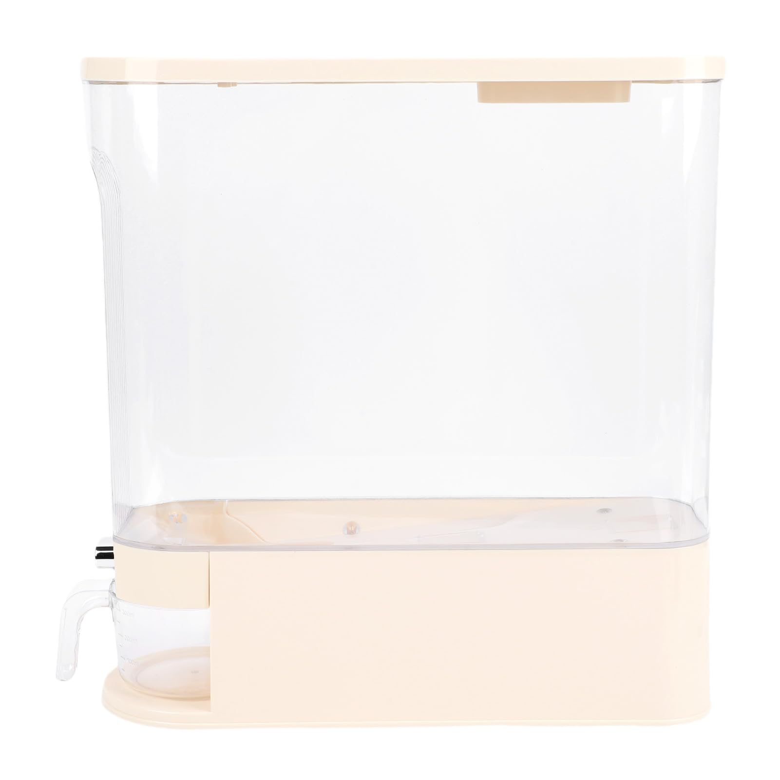 Dispensador de Arroz Delgado, Práctico Contenedor de Granos Sellado para Organización de Cocina, Material PP, Tamaño de 15,2x14,4x4,7 Pulgadas