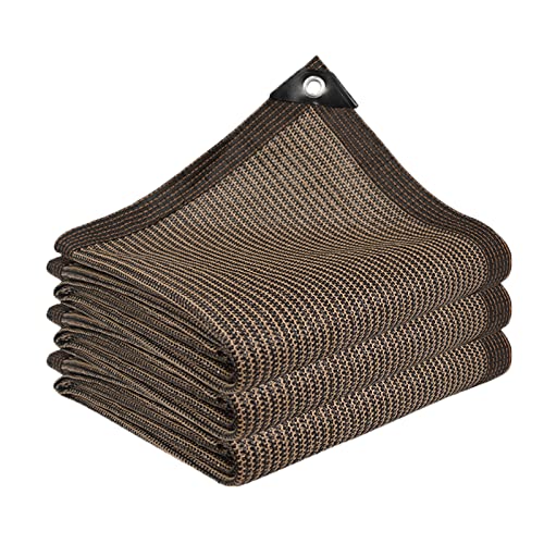 Red de Sombra Marrón Sombra Solar Malla Rectangular/Cuadrada,Toldo Vela de Sombra con Ojales,90% Malla Sombreadora de Bloque UV Pantalla de Privacidad para Patio Jardín (3x5m) Cover