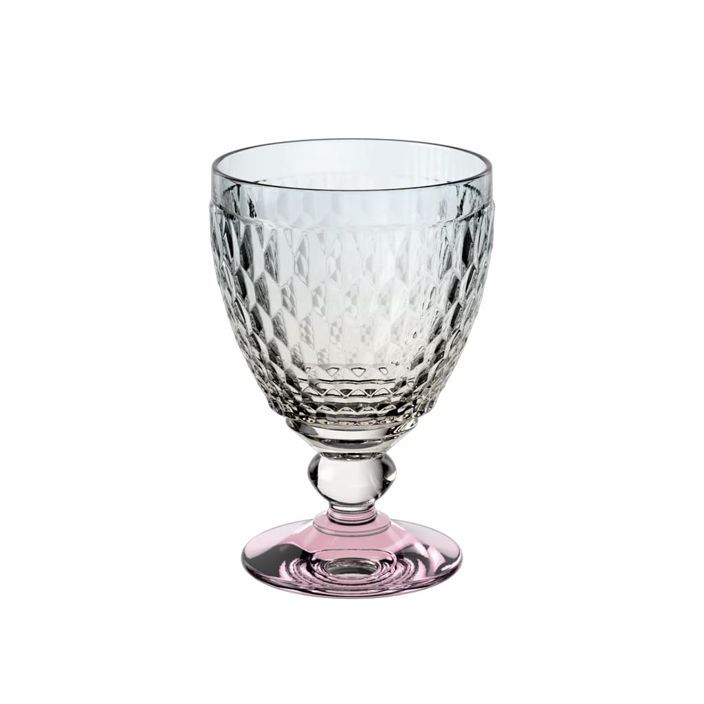 Villeroy & Boch - Boston Pearl Water Goblet Pearlescent Colour, Dishwasher-Safe, Glass for Water and Juice, Water Glass, Drinking, Coloured, Juice, Crystal