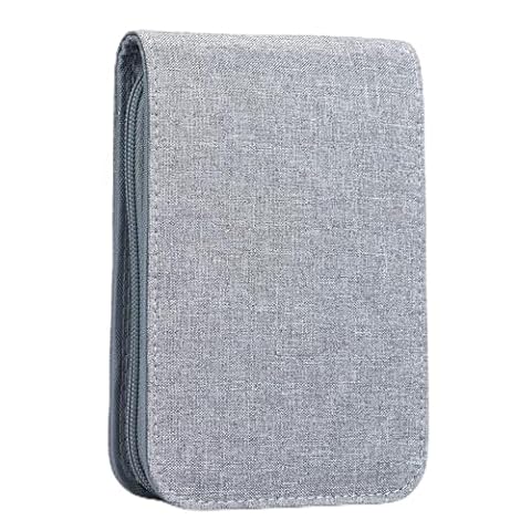 Lanxivi Mały piórnik 12 przegródek Fbm, Szary, 1 count (Pack of 1), Kompaktowy