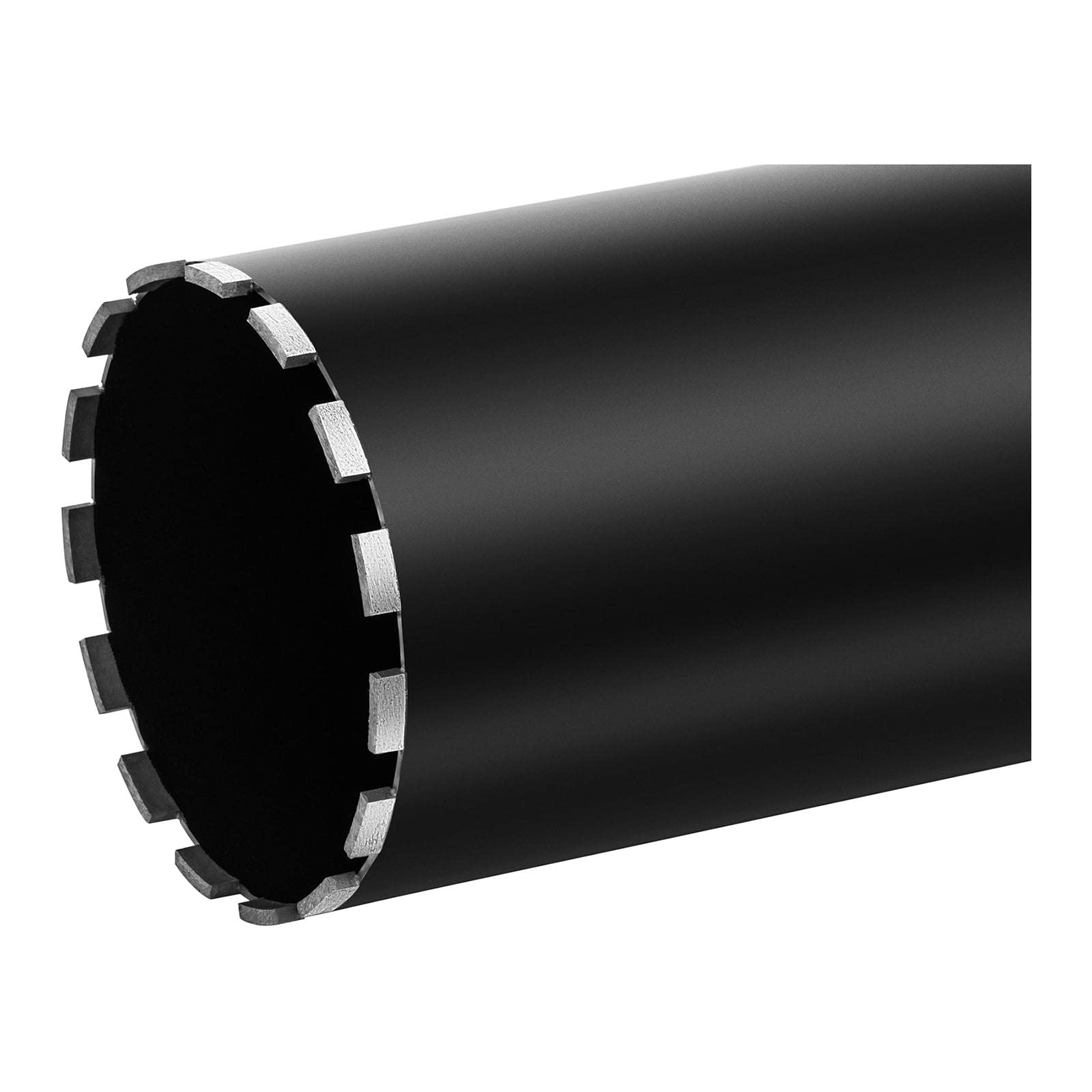 MSW Broca De Corona De Diamante Para Taladro MSW-DCD-400/200 (Diámetro de 200 mm, Longitud de 450 mm, Para perforación en seco y húmedo)
