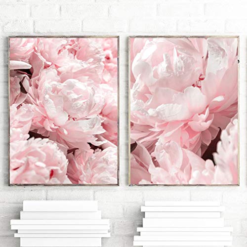 Art Fleur Décor Image Moderne Rose Pivoine Affiche Grand Format 60x90