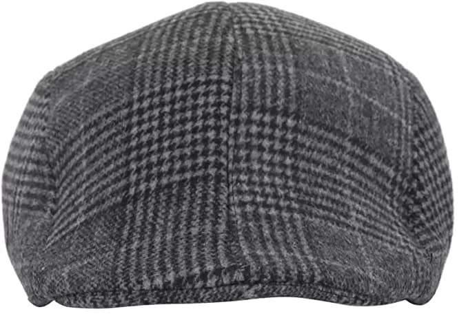 Self Designed Unisex Golf Cap with Foldable Ear Cover for Winters, can be Used Like a Normal Flat Cap Checkered Casual Golf Flat Caps & Hats for Mens Caps & Hats Summer Collection