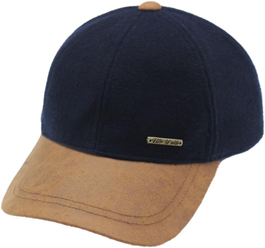 Fits Y'all Wool Suede Houndstooth Baseball Cap: Adjustable Relaxed Fit for Men, Women, and All Genders