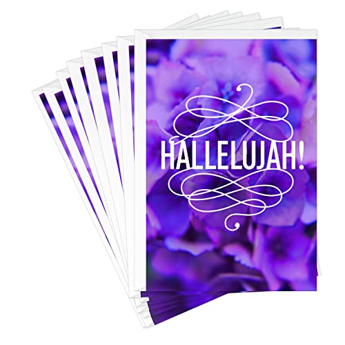 Hallmark Mahogany Pack of Religious Easter Cards, Hallelujah (8 Cards with Envelopes)