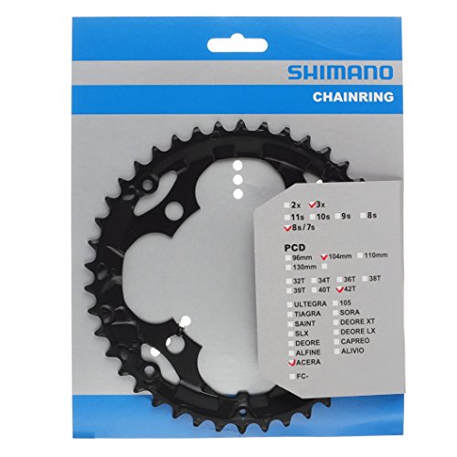 Kettenblatt Shimano MTB 42 Zähne schwarz LK 104 FC-M361