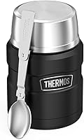 Vista 49 de THERMOS Stainless King Tarro de alimentos aislado al vacío con cuchara, 16 onzas, verde militar