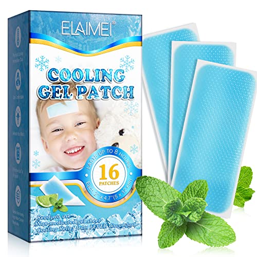 Kühlendes Fieberpflaster für Kinder, 16 Blätter, kühlende...