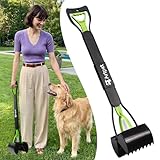 Artpet Recoge Cacas de Perros Mango Largo 80cm, Ligero y Plegable Recogedor de Excrementos Perro, Ideal para Paseos y Jardín, Verde