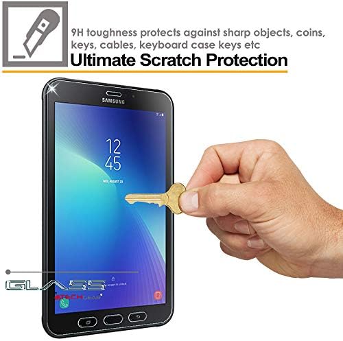 TECHGEAR [Pack of 2] GLASS Edition Screen Protectors Made For Samsung Galaxy Tab Active 2 8.0" (SM-T390 / SM-T395), Tempered Glass Screen Protector [9H Toughness] [HD Clarity] [Scratch-Resistant]