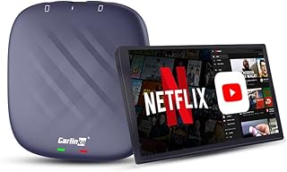 Carlinkit Apple CarPlay Wireless Adapter,Wireless CarPlay Android Auto Android 13.0 System 3 in 1Magic Box,Netflix/YouTube/Google Play/QCM6125 8core/8G+128G/4G Network/Bluetooth 4.2BLE+5.0/WiFi2.4G+5G