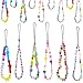 16 Cordones de Teléfono con Cuentas Correa de Muñeca Cordón de Móvil con Encantos Coloridos Colgantes de Teléfono con Cuentas de Estrella Frutas Cadena Decoración de Teléfono