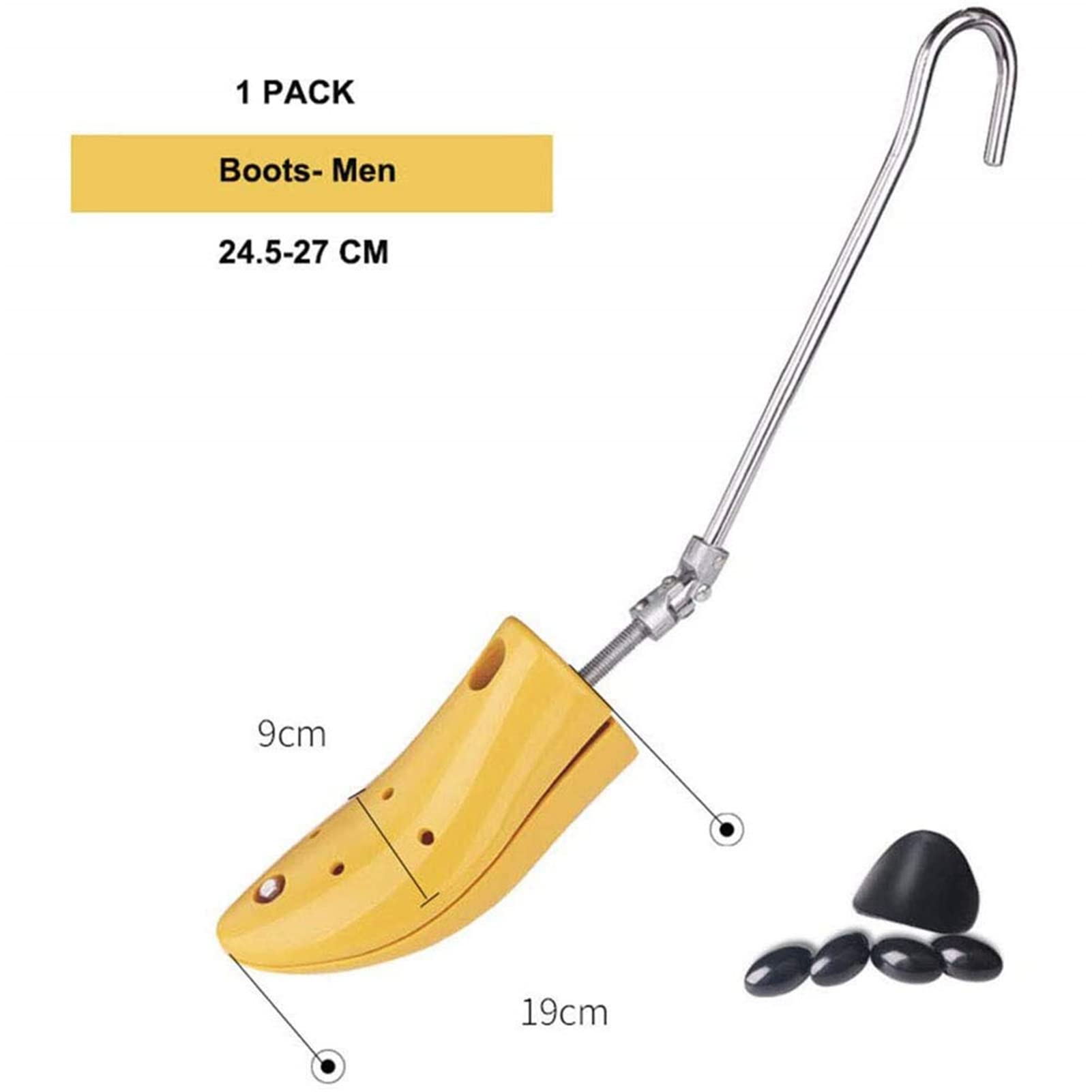 Ensanchador de botas para hombres, expansor de árbol de zapatos ajustable para pies anchos y gruesos, ensanchador de zapatos de plástico expansor de botas de tacón alto para mujeres, ensanchador de z