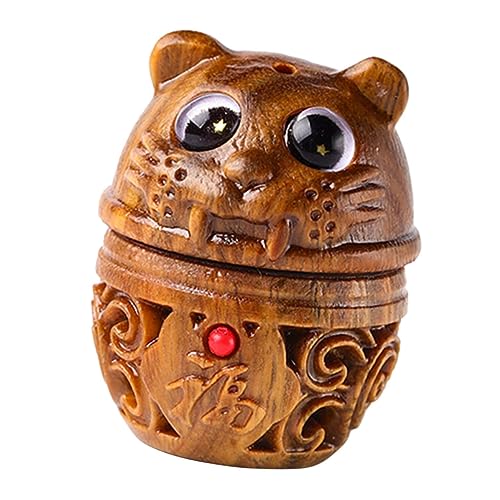 LOLIPPYY Accesorios De Llavero Talla De Estatua De Tigre Encantos De Llavero Animales Llavero Tigre Encanto Para Decoración Tigre Llavero Colgante Artesanías De Tigre Sándalo