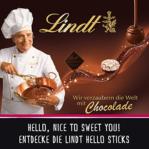 Lindt Hello Mini Stick Mix Beutel, 4 Sorten gefüllte Alpenvollmilch, Geschenk, Schokolade, 600 g