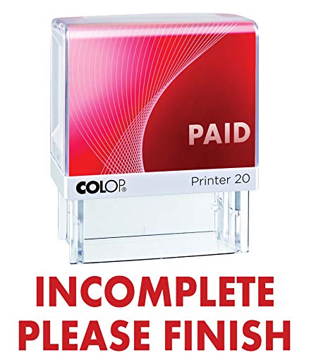 Incomplete si prega di finitura ufficio Colop auto...